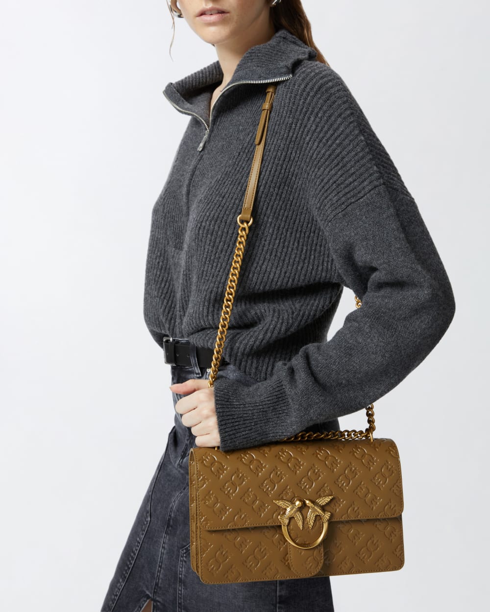 Torebka Classic Love Bag Pelle Imprime od PINKO