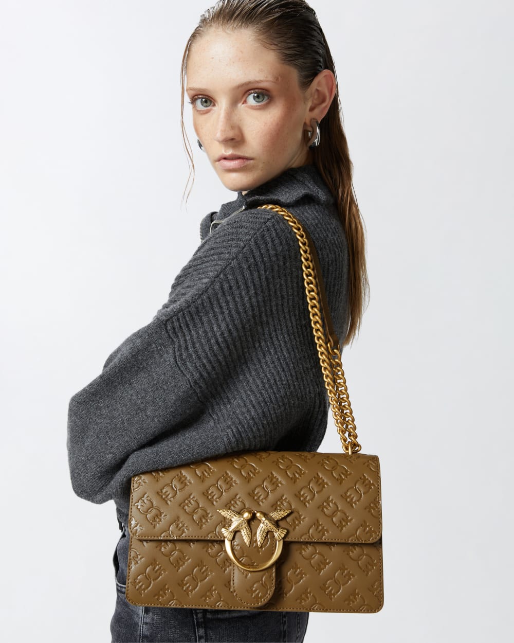 Torebka Classic Love Bag Pelle Imprime od PINKO