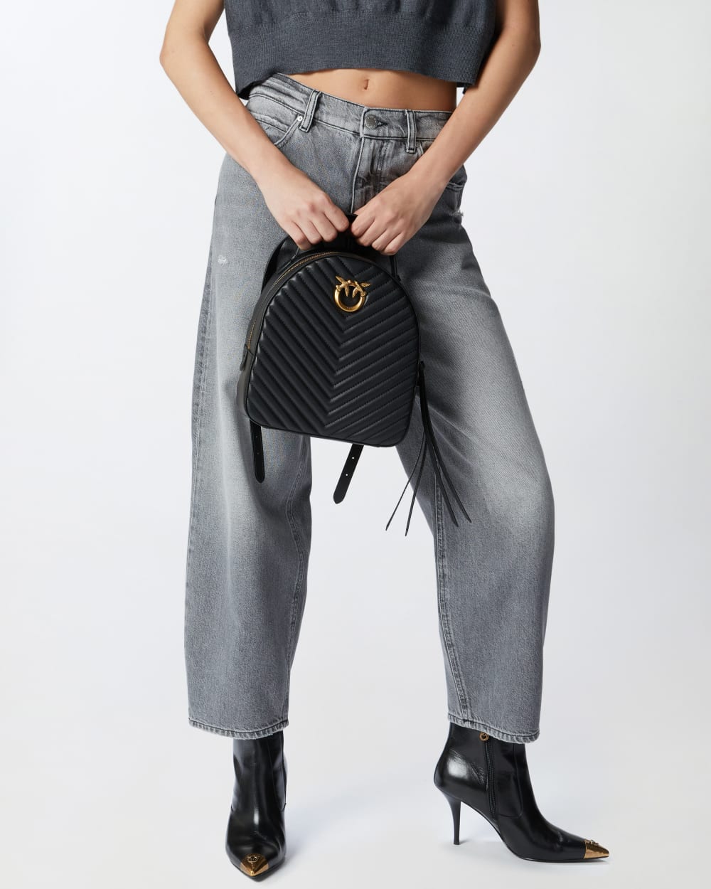 Plecak Classic Love Click Chevron od PINKO