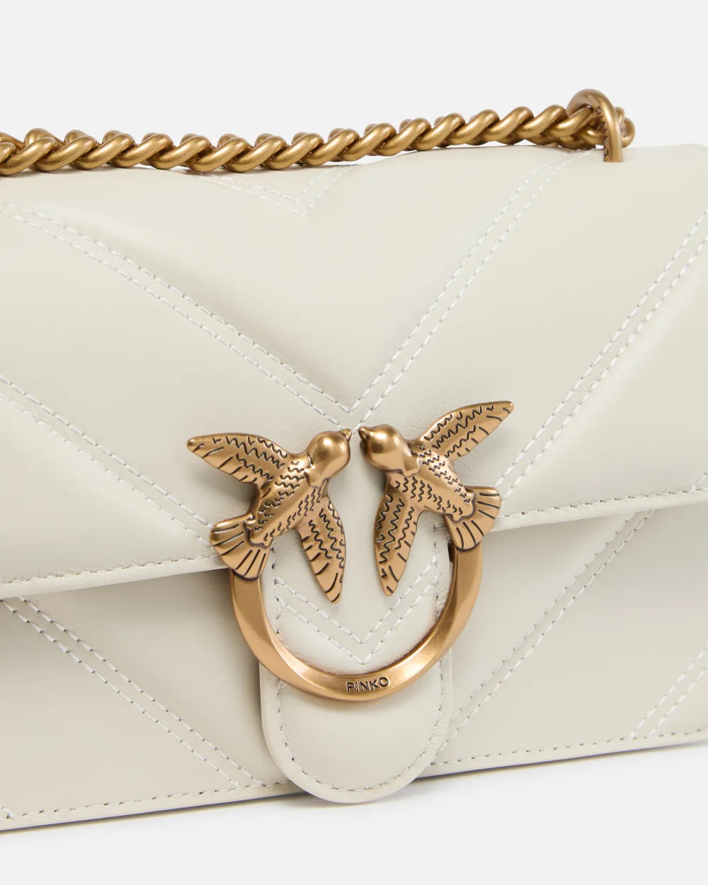 Torebka Love Bag Mini Chevron-quilted od PINKO