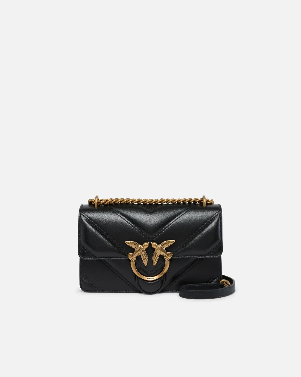 Torebka Love Bag Mini Chevron-quilted od PINKO