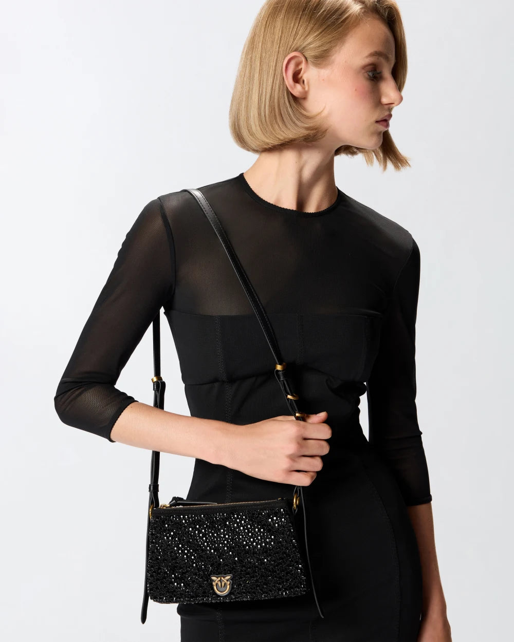 Torebka Double Mini od PINKO