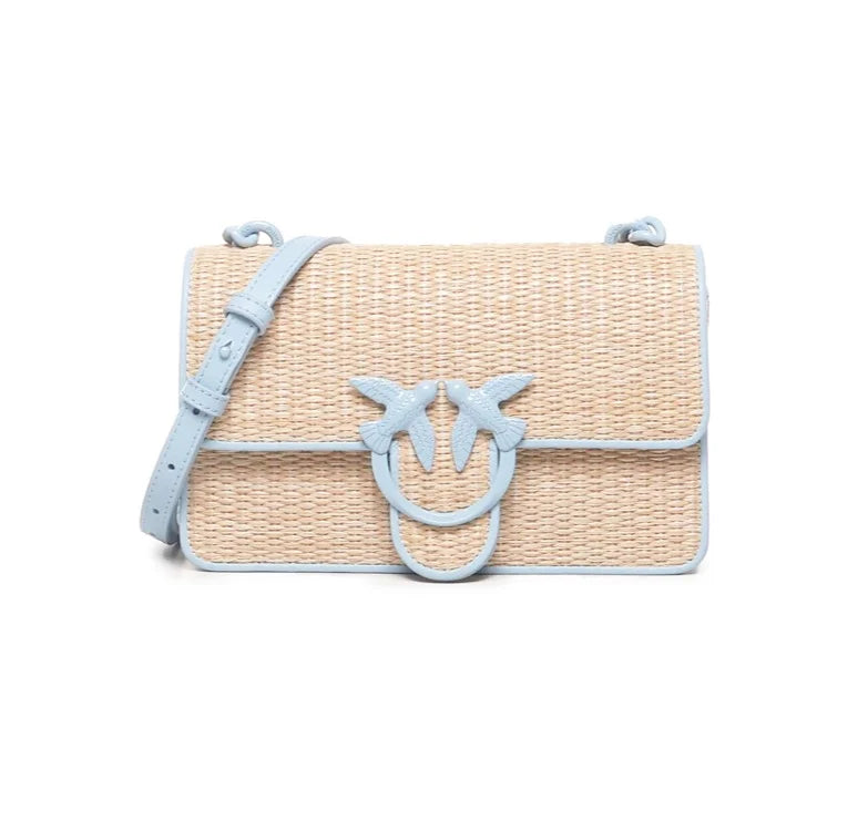Torebka Mini Love Raffia od PINKO