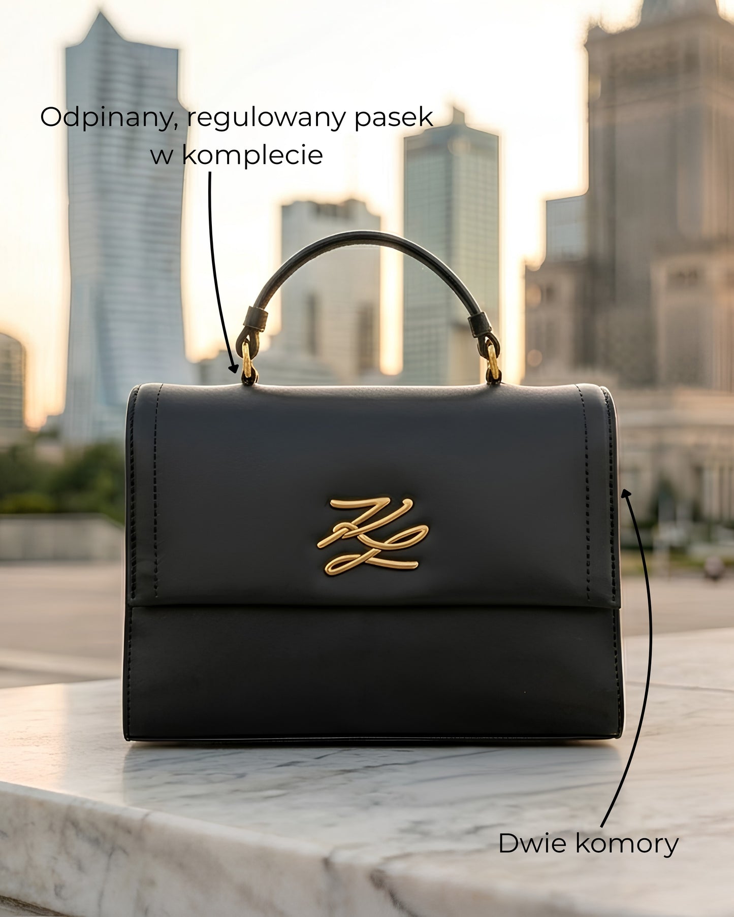 Torebka Top Handle K/AUTOGRAPH marki Karl Lagerfeld