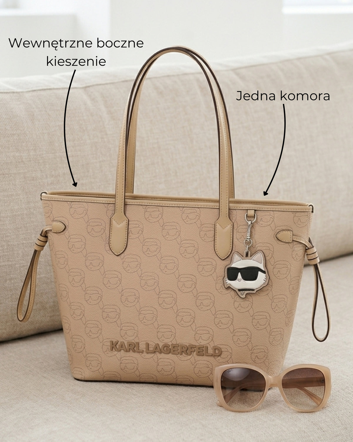 Torebka Tote Ikon marki Karl Lagerfeld