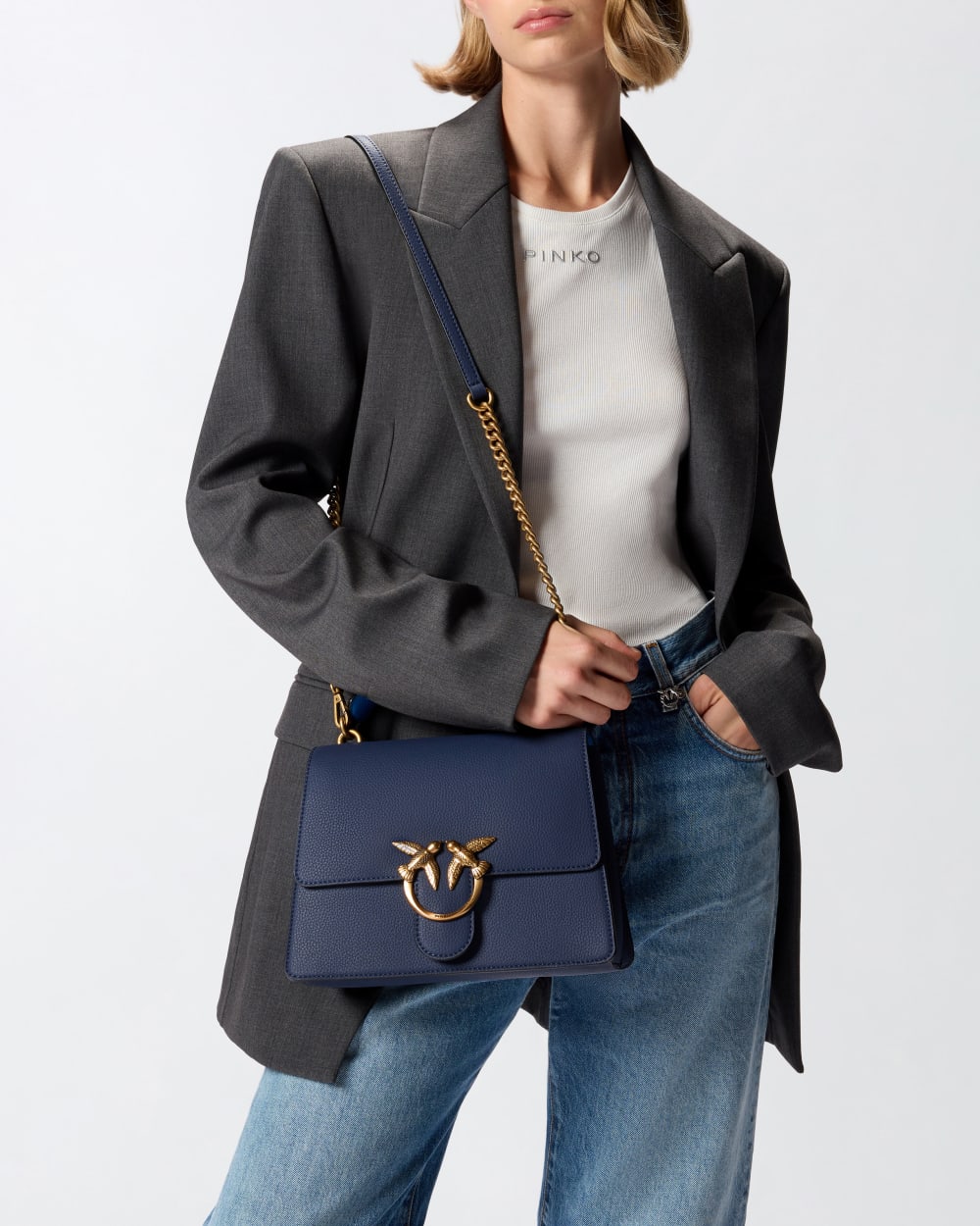 Torebka Love One Top Handle Classic Light od PINKO