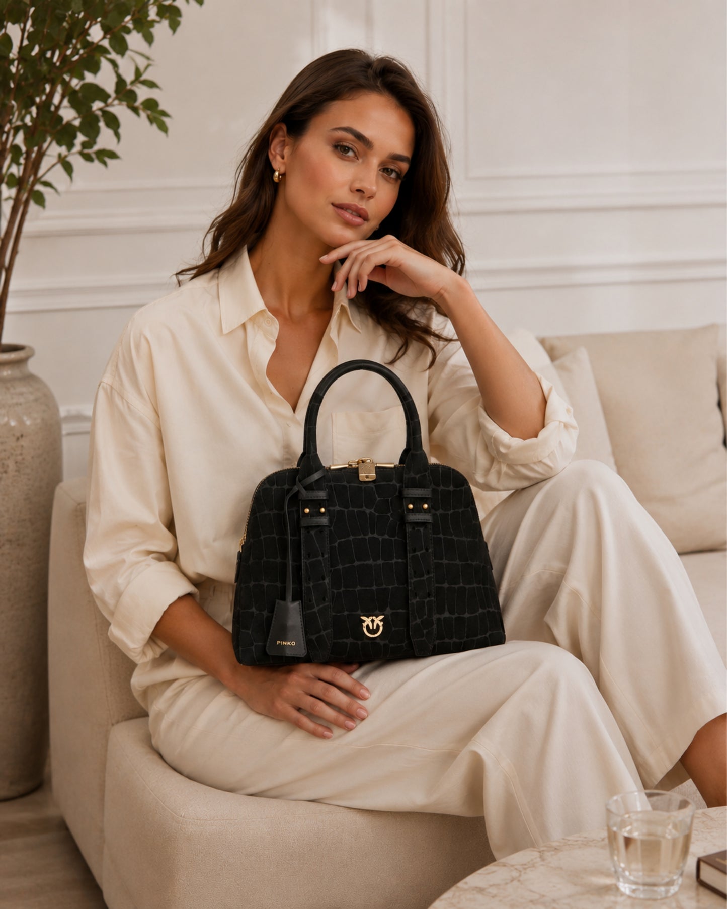 Torebka Bowling Bag Medium od PINKO
