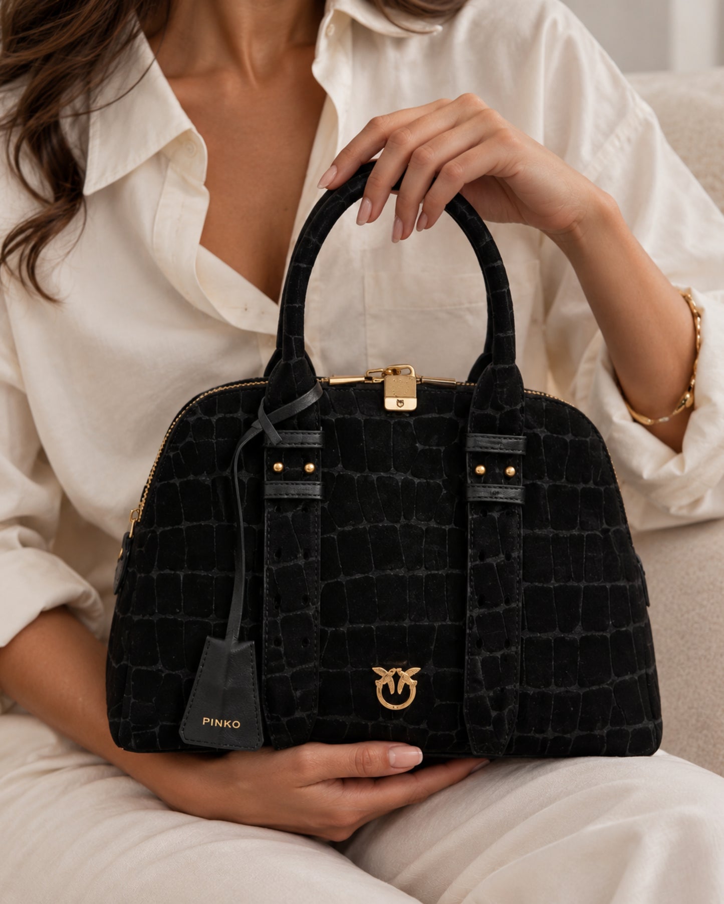 Torebka Bowling Bag Medium od PINKO