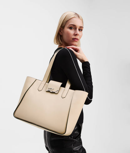 Średnia torba TOTE K/SIGNATURE marki Karl Lagerfeld