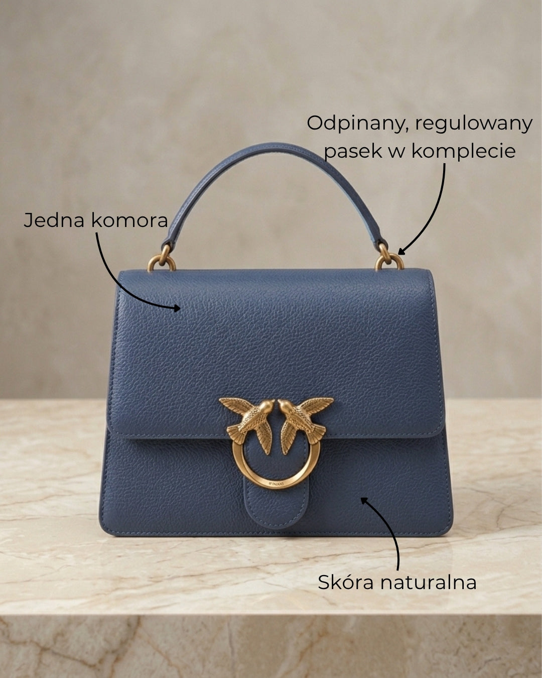 Torebka Love One Top Handle Classic Light od PINKO