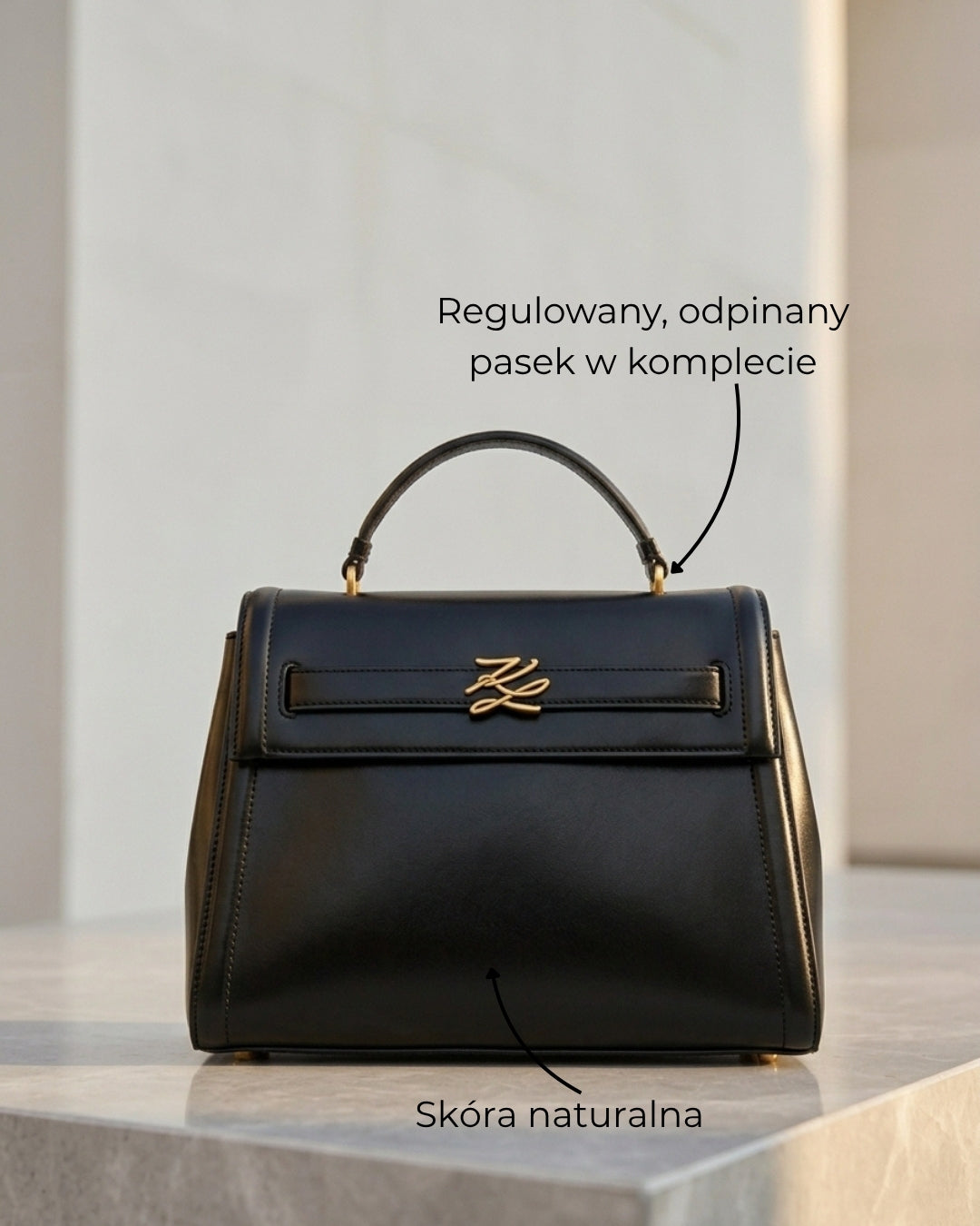 Torebka Top Handle K/AUTOGRAPH marki Karl Lagerfeld