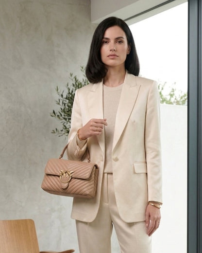 Torebka Lady Love Puff Chevron od PINKO